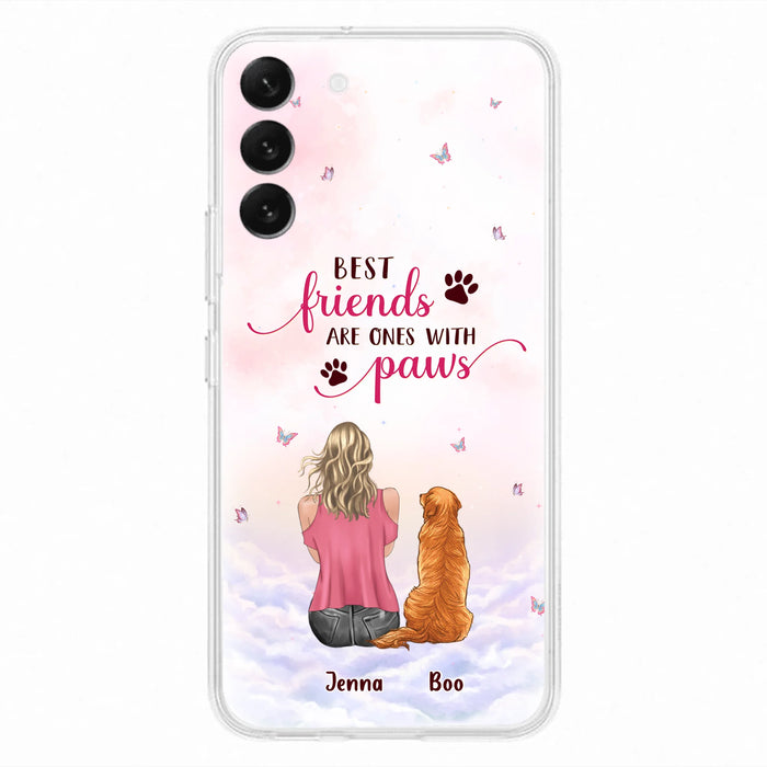 Personalized Dog Mom Phone Case - Up to 5 Dogs - Mother's Day Gift Idea For Dog Lovers - Best Friends Are Ones With Paws - Case for iPhone/Samsung