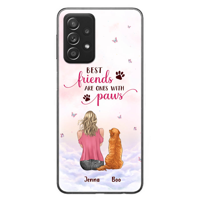 Personalized Dog Mom Phone Case - Up to 5 Dogs - Mother's Day Gift Idea For Dog Lovers - Best Friends Are Ones With Paws - Case for iPhone/Samsung