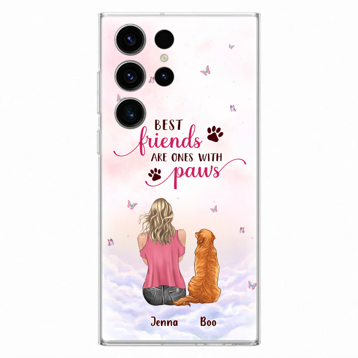 Personalized Dog Mom Phone Case - Up to 5 Dogs - Mother's Day Gift Idea For Dog Lovers - Best Friends Are Ones With Paws - Case for iPhone/Samsung