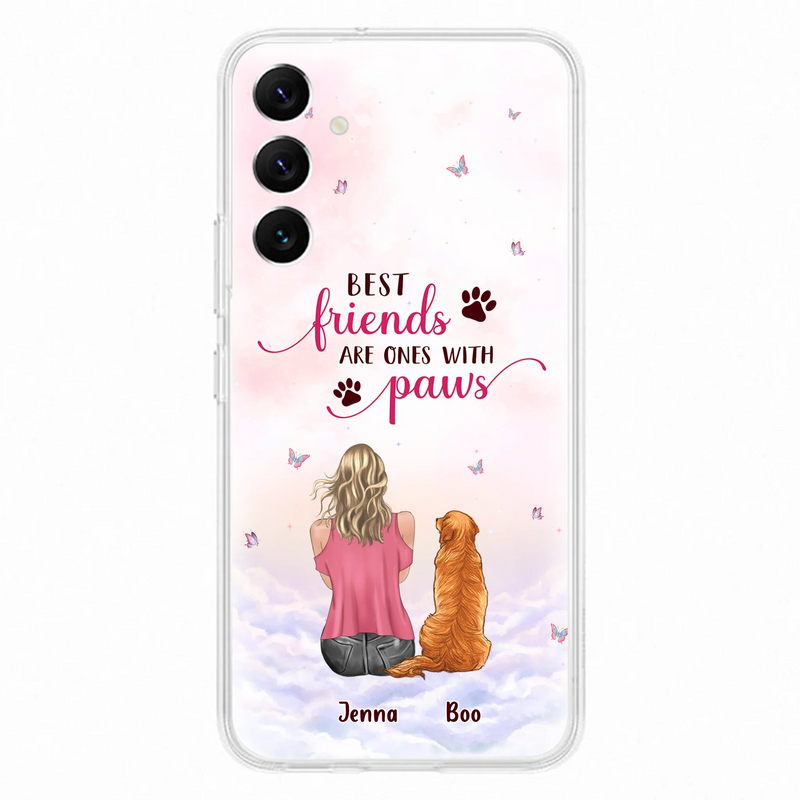 Personalized Dog Mom Phone Case - Up to 5 Dogs - Mother's Day Gift Idea For Dog Lovers - Best Friends Are Ones With Paws - Case for iPhone/Samsung