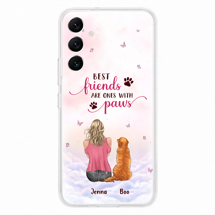 Personalized Dog Mom Phone Case - Up to 5 Dogs - Mother's Day Gift Idea For Dog Lovers - Best Friends Are Ones With Paws - Case for iPhone/Samsung
