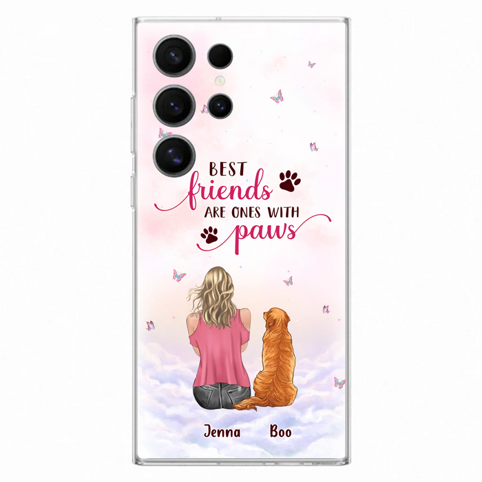 Personalized Dog Mom Phone Case - Up to 5 Dogs - Mother's Day Gift Idea For Dog Lovers - Best Friends Are Ones With Paws - Case for iPhone/Samsung