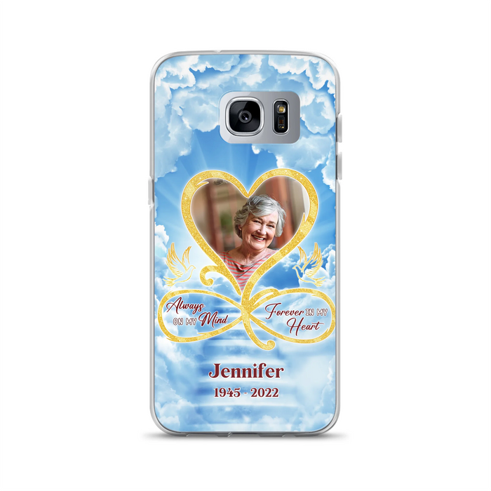 Custom Personalized Memorial Dog Phone Case - Upload Photo - Memorial Gift Idea For Dog Owners/ Dog Lovers - Your Wings Were Ready But My Heart Was Not - Case for iPhone/Samsung