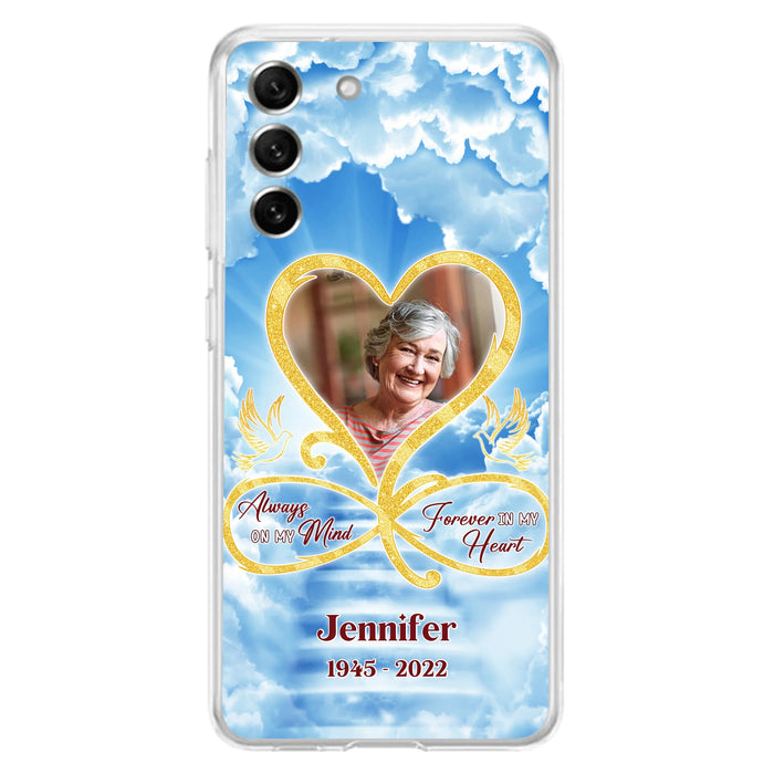 Custom Personalized Memorial Dog Phone Case - Upload Photo - Memorial Gift Idea For Dog Owners/ Dog Lovers - Your Wings Were Ready But My Heart Was Not - Case for iPhone/Samsung
