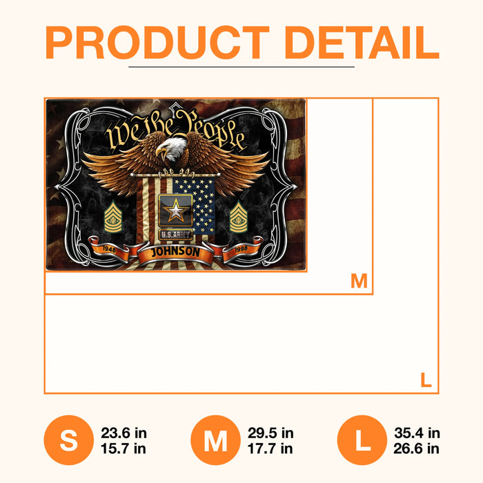 Personalized Family US Doormat - Gifts For Veterans/Patriots/Memorial Day/Independence Day - We The People