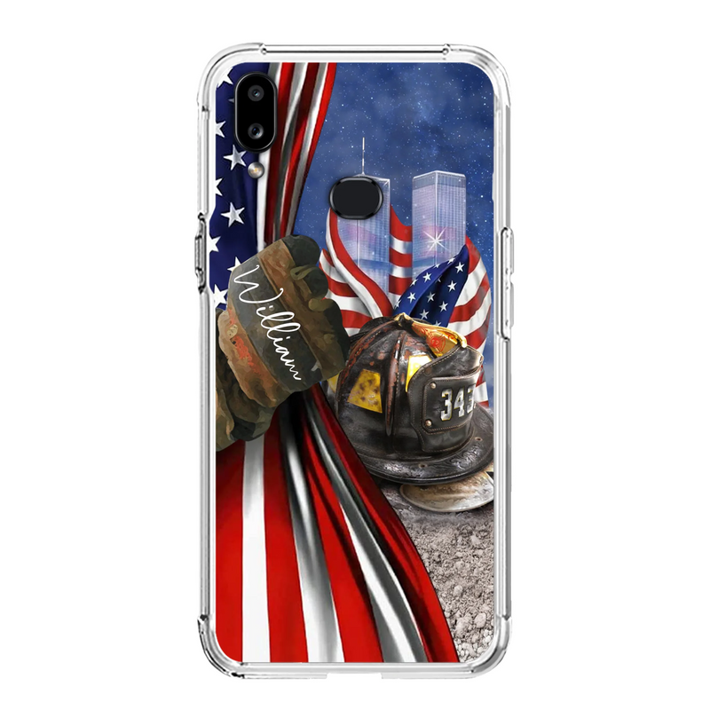Custom Personalized Fire Fighter Phone Case - Gift Idea For 4th Of July Day - Cases For iPhone And Samsung