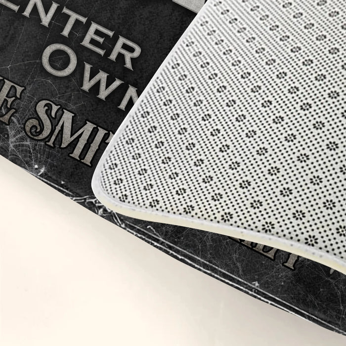 Personalized Spooky Doormat - Halloween Gift Idea For Family - Skinny Bones & Chili's Spookeasy