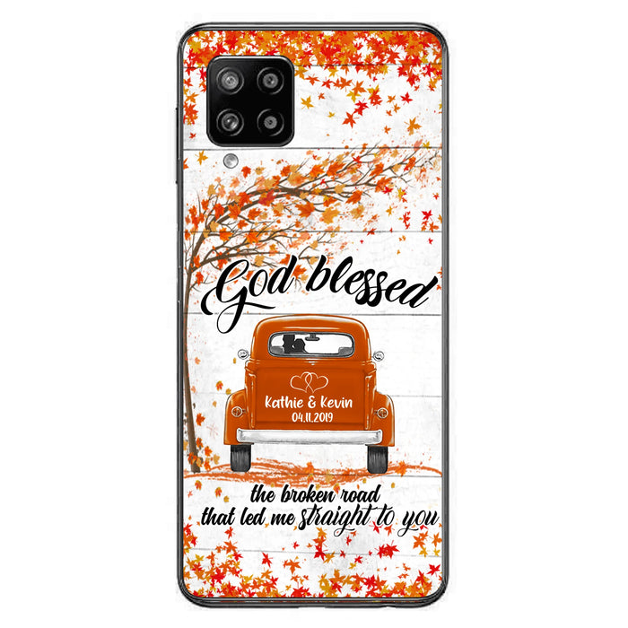 Custom Personalized Couple Phone Case - Best Gift For Couple - God Blessed The Broken Road That Led Me Straight To You - Case For Iphone And Samsung