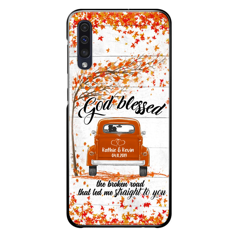 Custom Personalized Couple Phone Case - Best Gift For Couple - God Blessed The Broken Road That Led Me Straight To You - Case For Iphone And Samsung