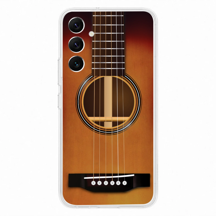 Custom Personalized Acoustic/Electric Guitar Phone Case - Best Gift For Guitarist - Case For iPhone And Samsung