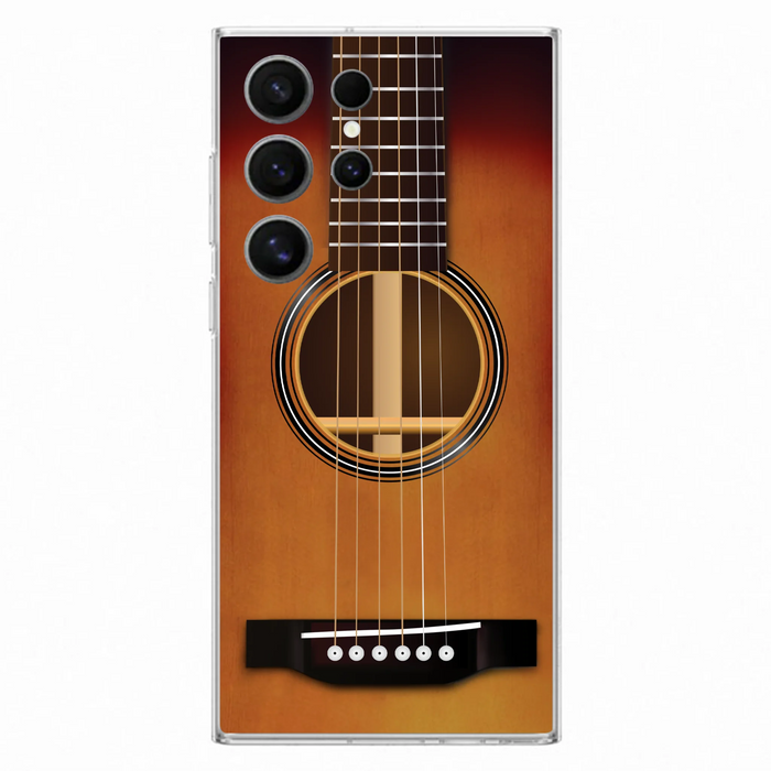 Custom Personalized Acoustic/Electric Guitar Phone Case - Best Gift For Guitarist - Case For iPhone And Samsung