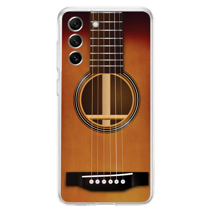 Custom Personalized Acoustic/Electric Guitar Phone Case - Best Gift For Guitarist - Case For iPhone And Samsung