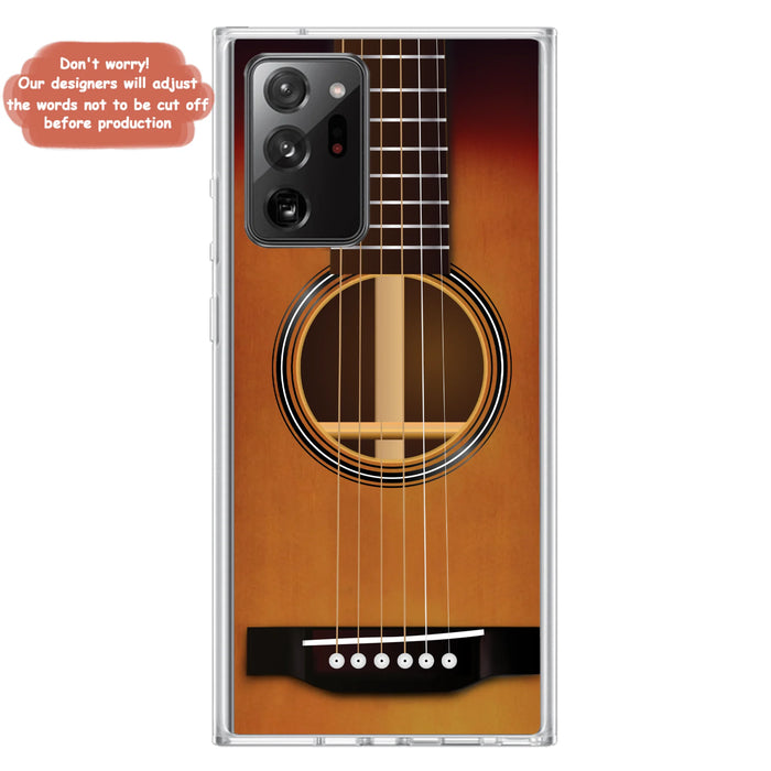 Custom Personalized Acoustic/Electric Guitar Phone Case - Best Gift For Guitarist - Case For iPhone And Samsung