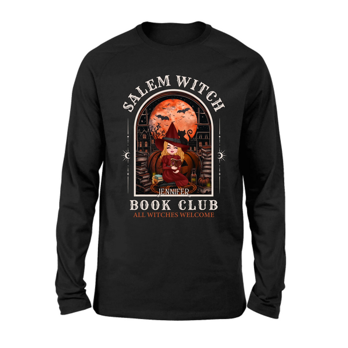 Personalized Salem Witch Book Club T-Shirt/Long Sleeve/Sweater/Hoodie - Gift Idea For Book Lover - All Witches Welcome