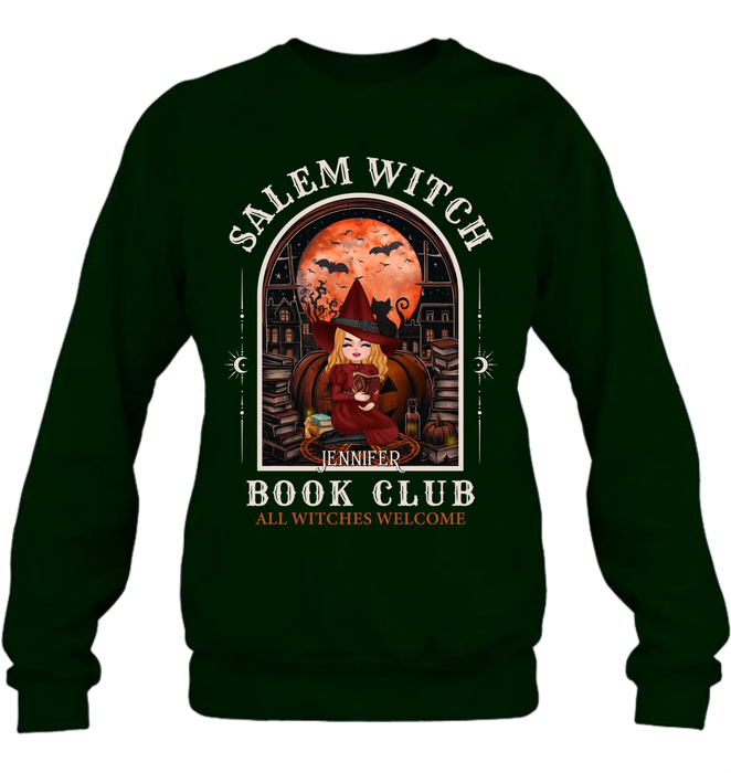 Personalized Salem Witch Book Club T-Shirt/Long Sleeve/Sweater/Hoodie - Gift Idea For Book Lover - All Witches Welcome