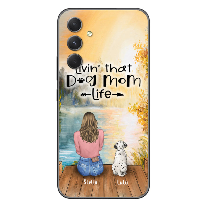 Custom Personalized Dog Mom Phone Case - Gift for Dog Lovers - iPhone & Samsung Case with upto 4 Dogs