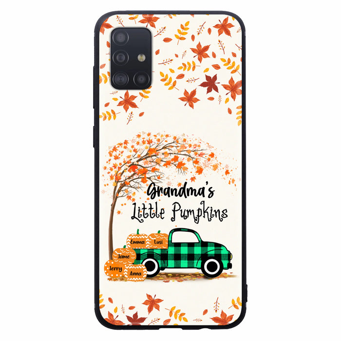 Custom Personalized Autumn Grandma's Pumpkins Phone Case - Gift For Grandma - Grandma's Little Pumpkins - Case For iPhone And Samsung