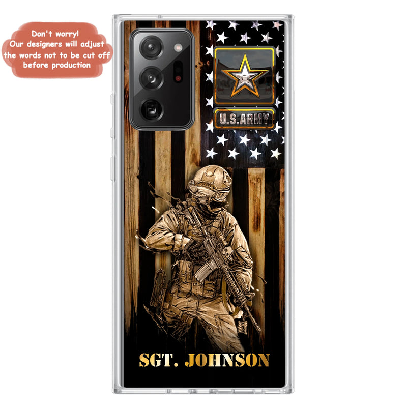 Custom Personalized Veteran Phone Case - Gift Idea For Veteran/ Soldier - Case For iPhone And Samsung