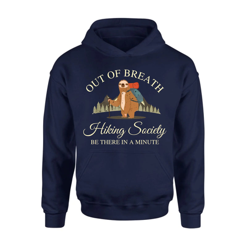 Personalized Camping/ Hiking Hoodies/ T-Shirt/Long Sleeve/Sweater - Gift Idea For Camping/ Hiking Lover - Out Of Breath Hiking Society