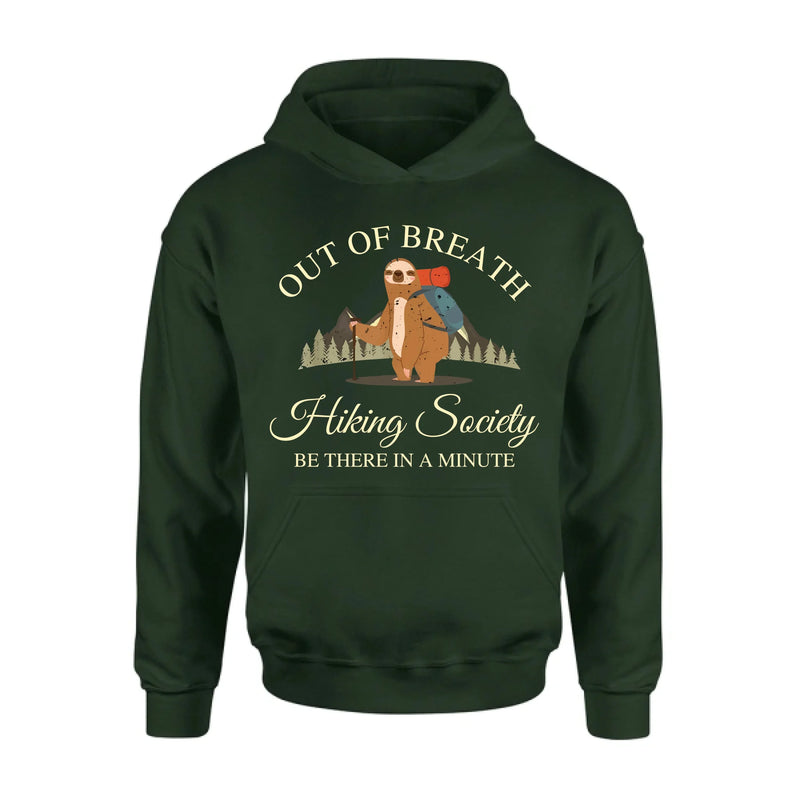Personalized Camping/ Hiking Hoodies/ T-Shirt/Long Sleeve/Sweater - Gift Idea For Camping/ Hiking Lover - Out Of Breath Hiking Society