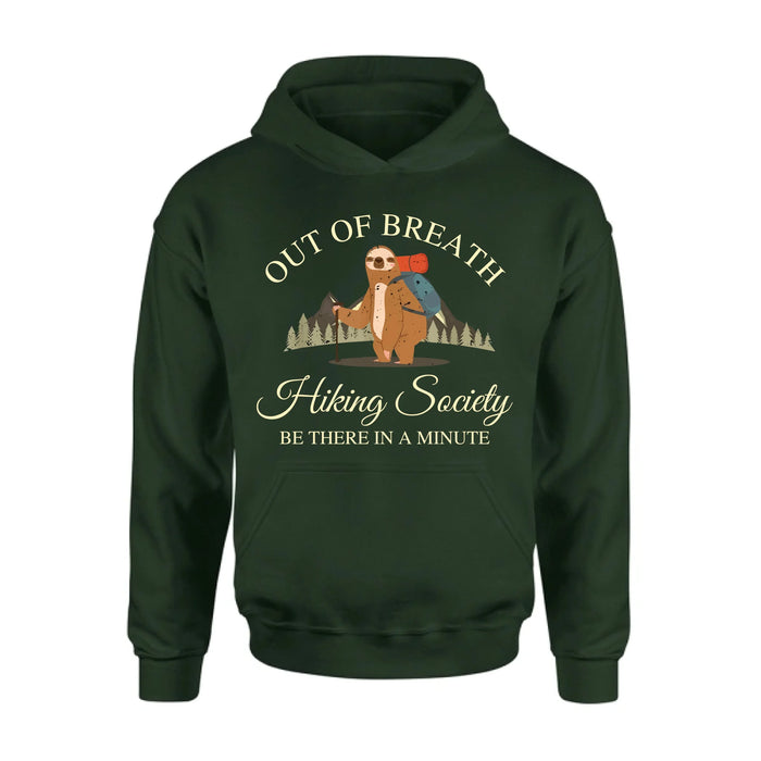 Personalized Camping/ Hiking Hoodies/ T-Shirt/Long Sleeve/Sweater - Gift Idea For Camping/ Hiking Lover - Out Of Breath Hiking Society