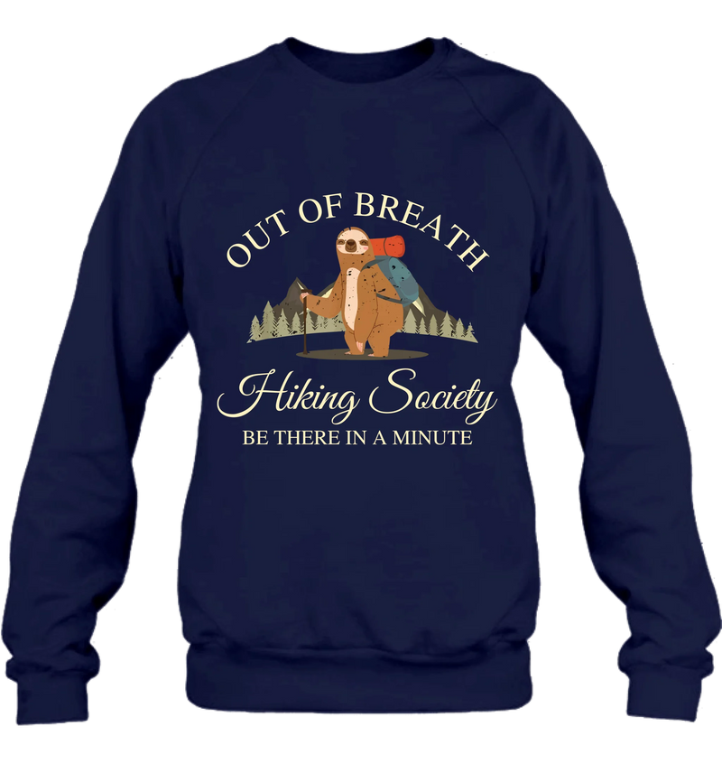 Personalized Camping/ Hiking Hoodies/ T-Shirt/Long Sleeve/Sweater - Gift Idea For Camping/ Hiking Lover - Out Of Breath Hiking Society