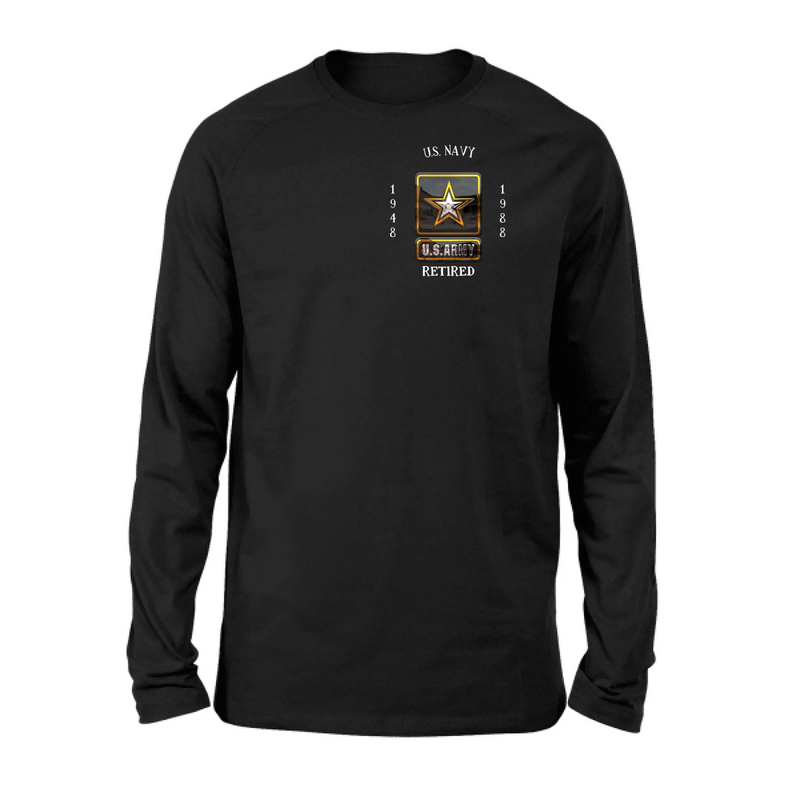 Personalized Retired Veteran Shirt/Hoodie - Father's Day Gift Idea for Veteran