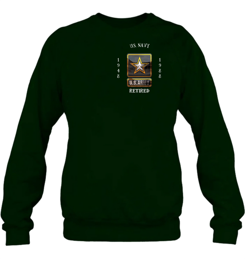 Personalized Retired Veteran Shirt/Hoodie - Father's Day Gift Idea for Veteran