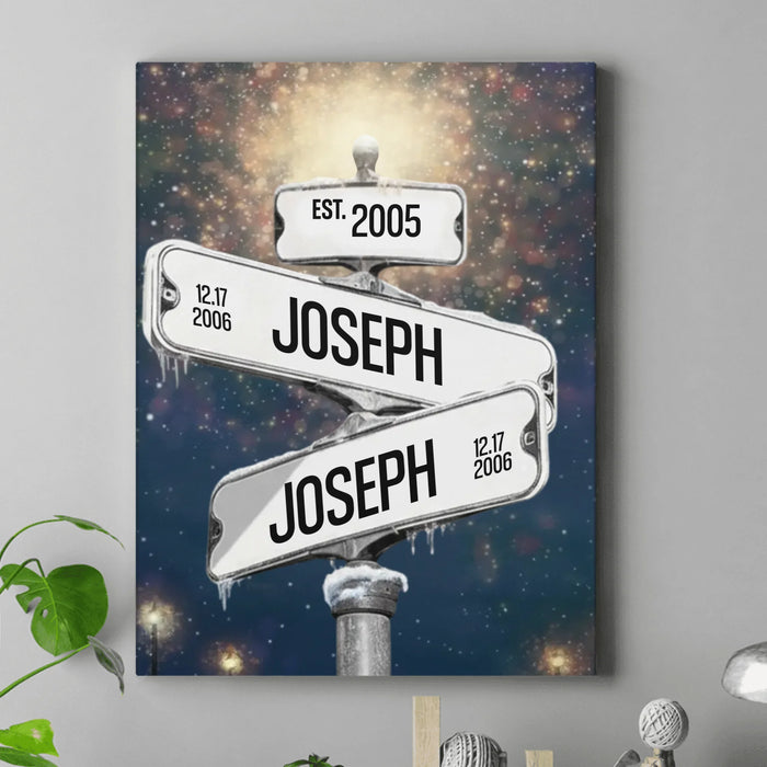 Personalized Family Canvas - Gift Idea For Family - Up to 7 Members