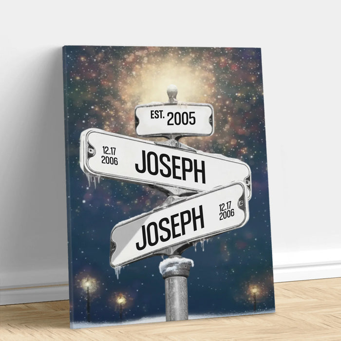 Personalized Family Canvas - Gift Idea For Family - Up to 7 Members