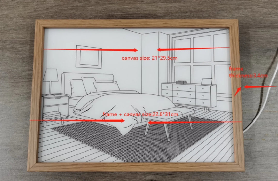 Personalized Family Lighting Frame Canvas - Up to 9 Members - Gift Idea For Couple/ Family - This Is Us