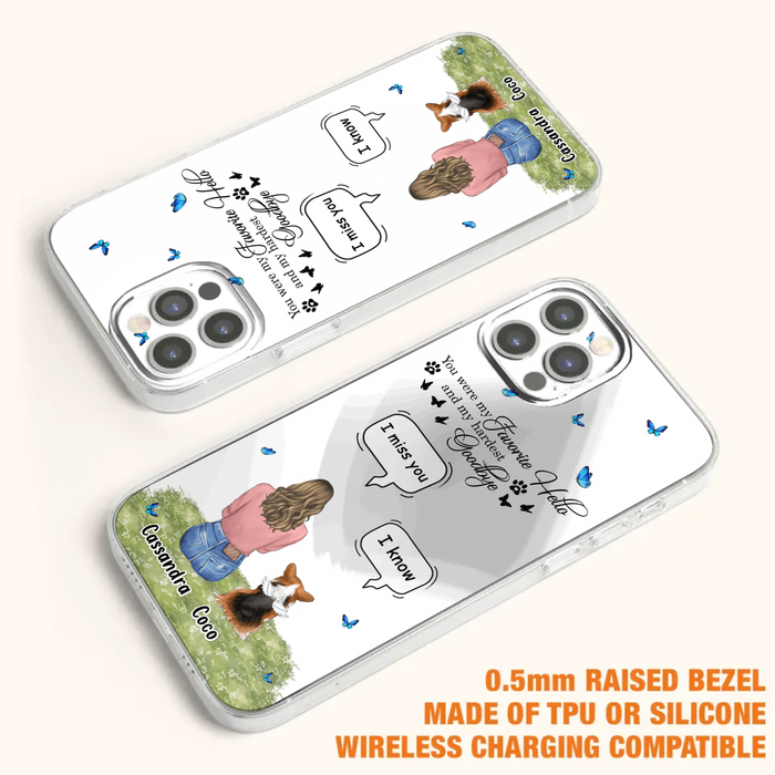 Personalized Pet Phone Case - Upto 4 Pets - Mother's Day Gift Idea For Couple/Dog/Cat Lover - You Were My Favorite Hello - Case For iPhone/Samsung