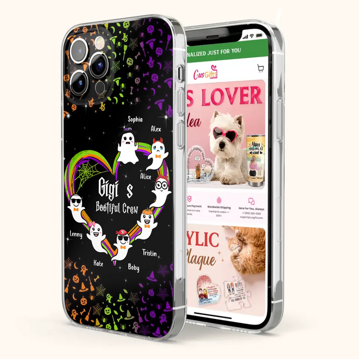 Custom Personalized Gigi's Bootiful Crew Phone Case - Halloween Gift for Grandma - Up to 7 Grandkids - Case For iPhone And Samsung