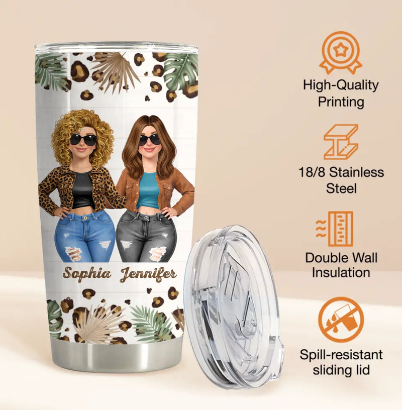 Personalized To My Badass Daughter Tumbler – Inspirational Gift from Mom – Daughter Gift for Birthday, Graduation - You're Awesome