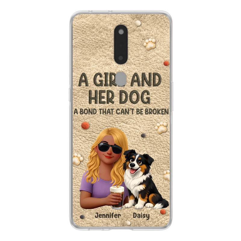 Personalized Girl and Her Dog Phone Case For Xiaomi/ Huawei/ Oppo - A Bond That Can’t Be Broken - Gift Idea For Dog Lover, Dog Mom
