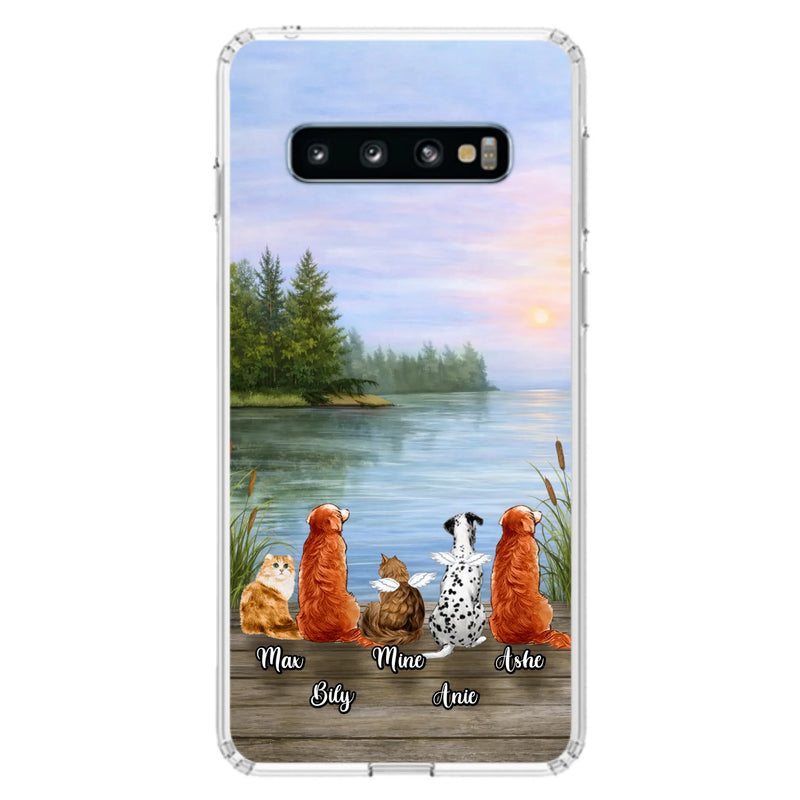 Personalized Memorial Phone Case for iPhone/ Samsung - Gift Idea For Dog/ Cat Lovers with up to 5 Pets