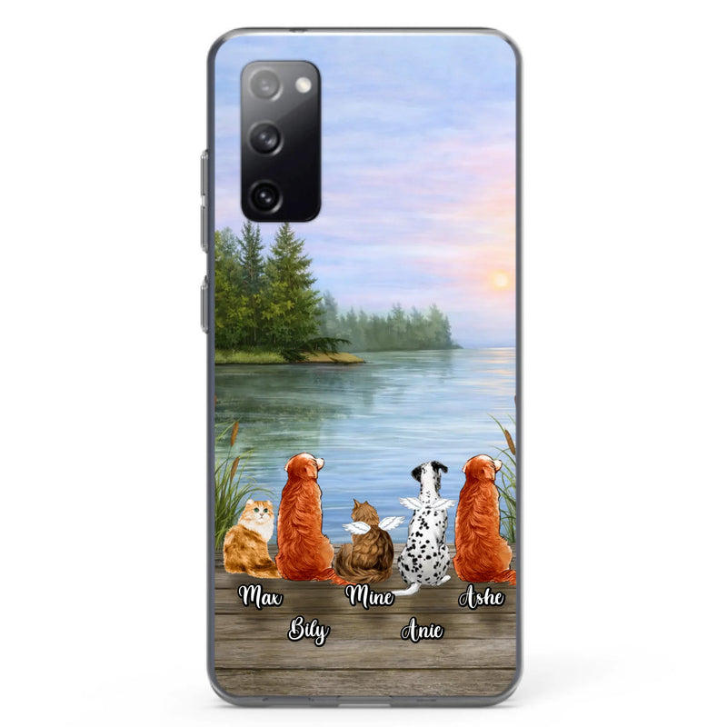 Personalized Memorial Phone Case for iPhone/ Samsung - Gift Idea For Dog/ Cat Lovers with up to 5 Pets