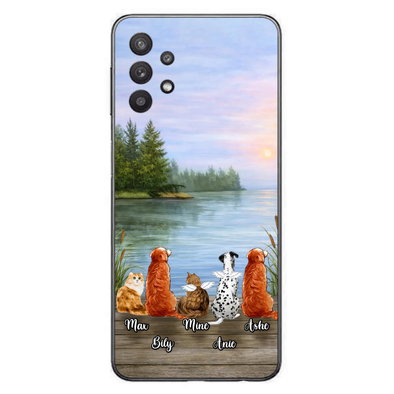 Personalized Memorial Phone Case for iPhone/ Samsung - Gift Idea For Dog/ Cat Lovers with up to 5 Pets