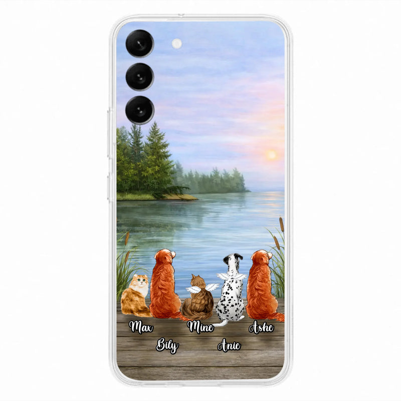 Personalized Memorial Phone Case for iPhone/ Samsung - Gift Idea For Dog/ Cat Lovers with up to 5 Pets