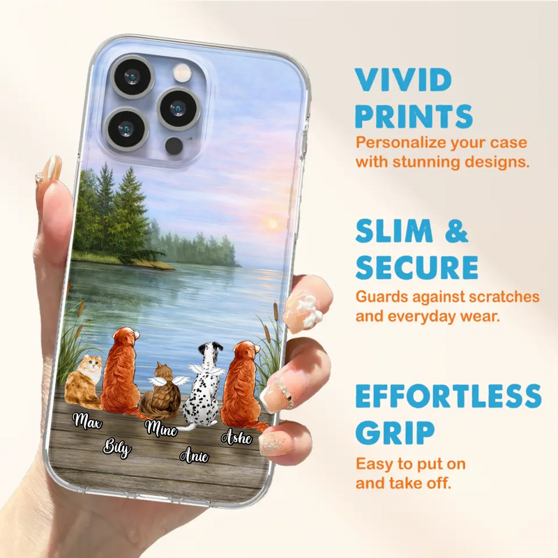 Personalized Memorial Phone Case for iPhone/ Samsung - Gift Idea For Dog/ Cat Lovers with up to 5 Pets