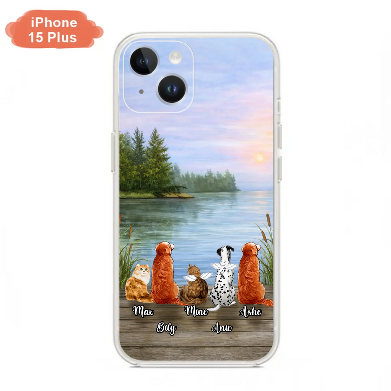 Personalized Memorial Phone Case for iPhone/ Samsung - Gift Idea For Dog/ Cat Lovers with up to 5 Pets