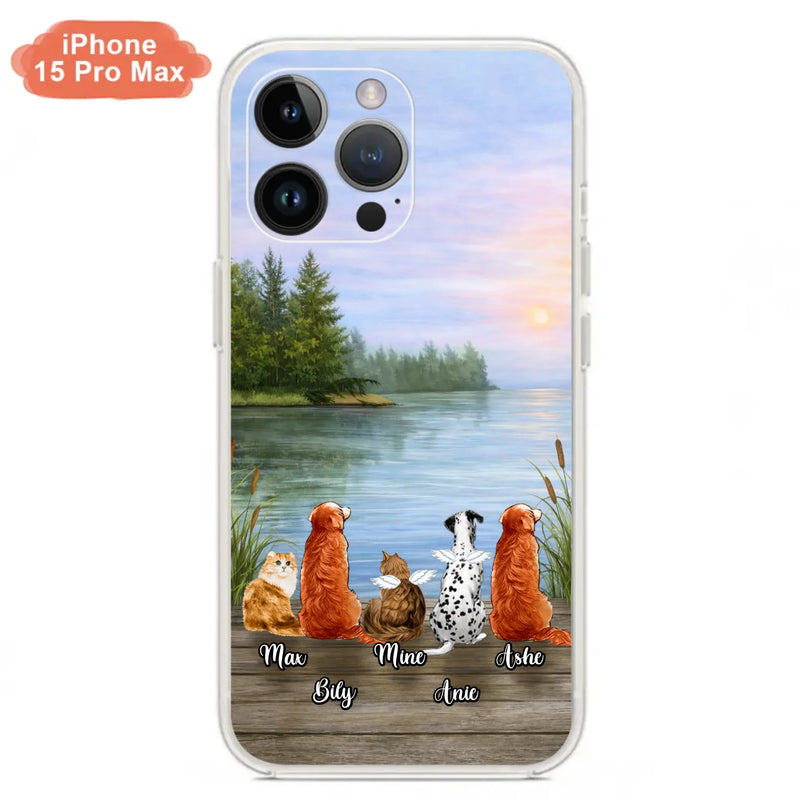Personalized Memorial Phone Case for iPhone/ Samsung - Gift Idea For Dog/ Cat Lovers with up to 5 Pets