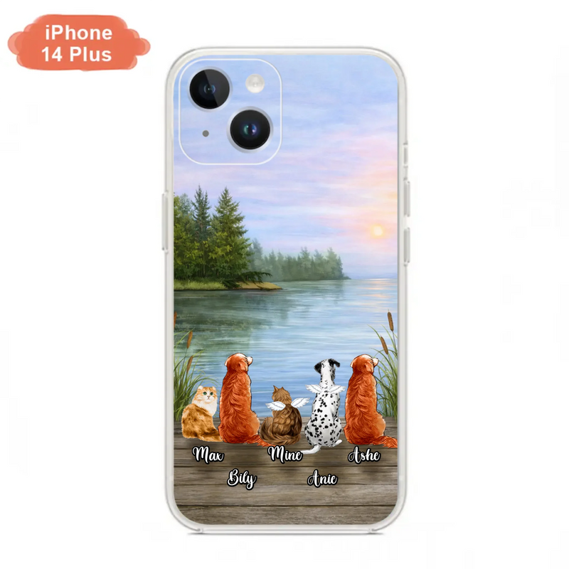 Personalized Memorial Phone Case for iPhone/ Samsung - Gift Idea For Dog/ Cat Lovers with up to 5 Pets