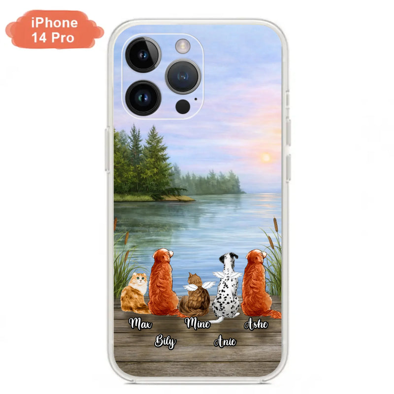 Personalized Memorial Phone Case for iPhone/ Samsung - Gift Idea For Dog/ Cat Lovers with up to 5 Pets