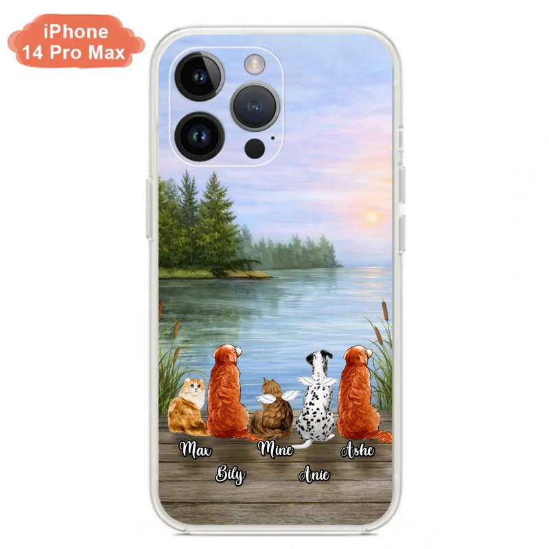 Personalized Memorial Phone Case for iPhone/ Samsung - Gift Idea For Dog/ Cat Lovers with up to 5 Pets