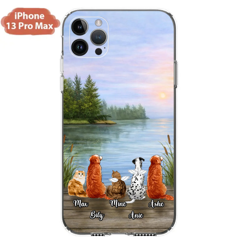 Personalized Memorial Phone Case for iPhone/ Samsung - Gift Idea For Dog/ Cat Lovers with up to 5 Pets