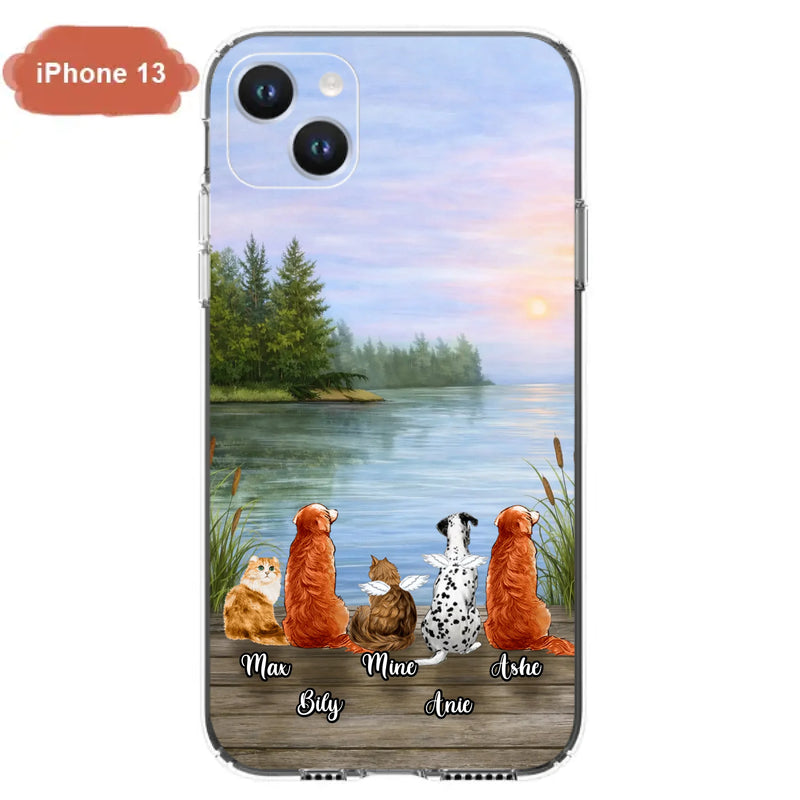 Personalized Memorial Phone Case for iPhone/ Samsung - Gift Idea For Dog/ Cat Lovers with up to 5 Pets