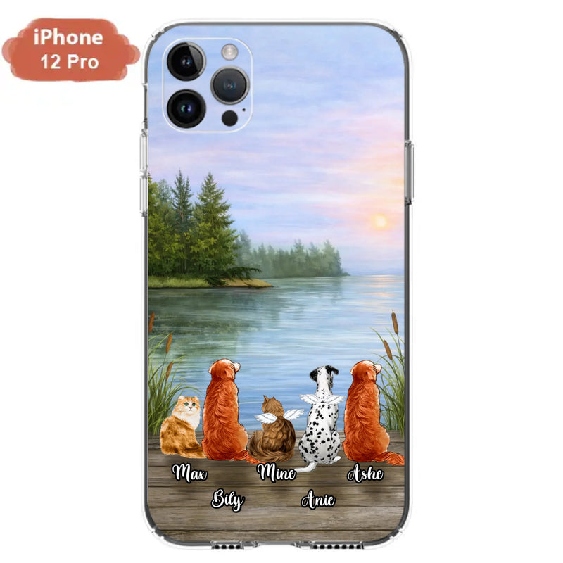 Personalized Memorial Phone Case for iPhone/ Samsung - Gift Idea For Dog/ Cat Lovers with up to 5 Pets