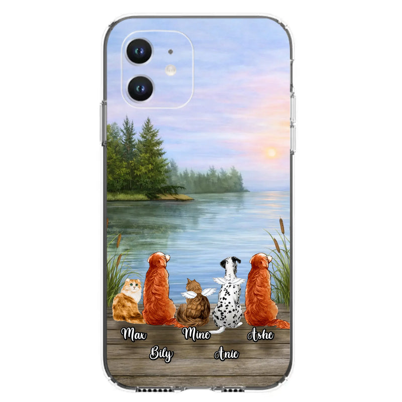 Personalized Memorial Phone Case for iPhone/ Samsung - Gift Idea For Dog/ Cat Lovers with up to 5 Pets