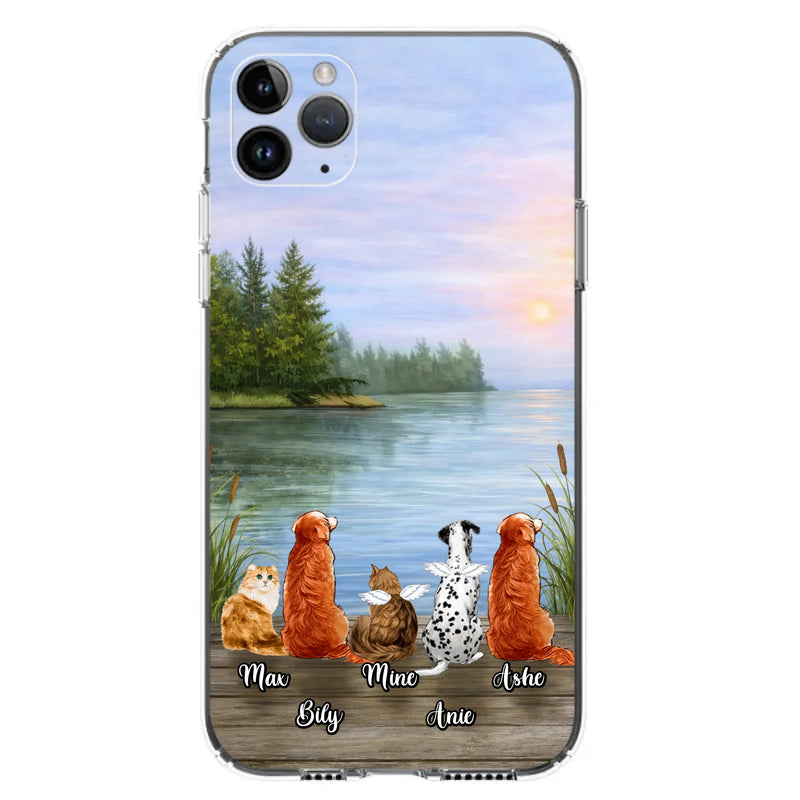 Personalized Memorial Phone Case for iPhone/ Samsung - Gift Idea For Dog/ Cat Lovers with up to 5 Pets